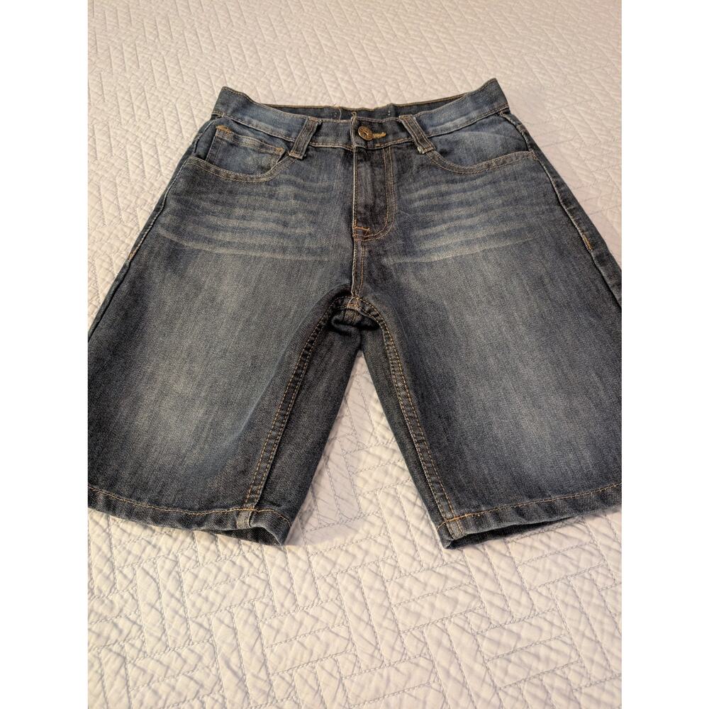 Free Planet Jean Shorts Kids Size 12 Blue Sustainable Jeans (0449)